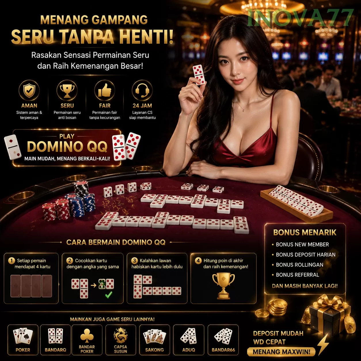 Login inova77 Sekarang Bonus Melimpah